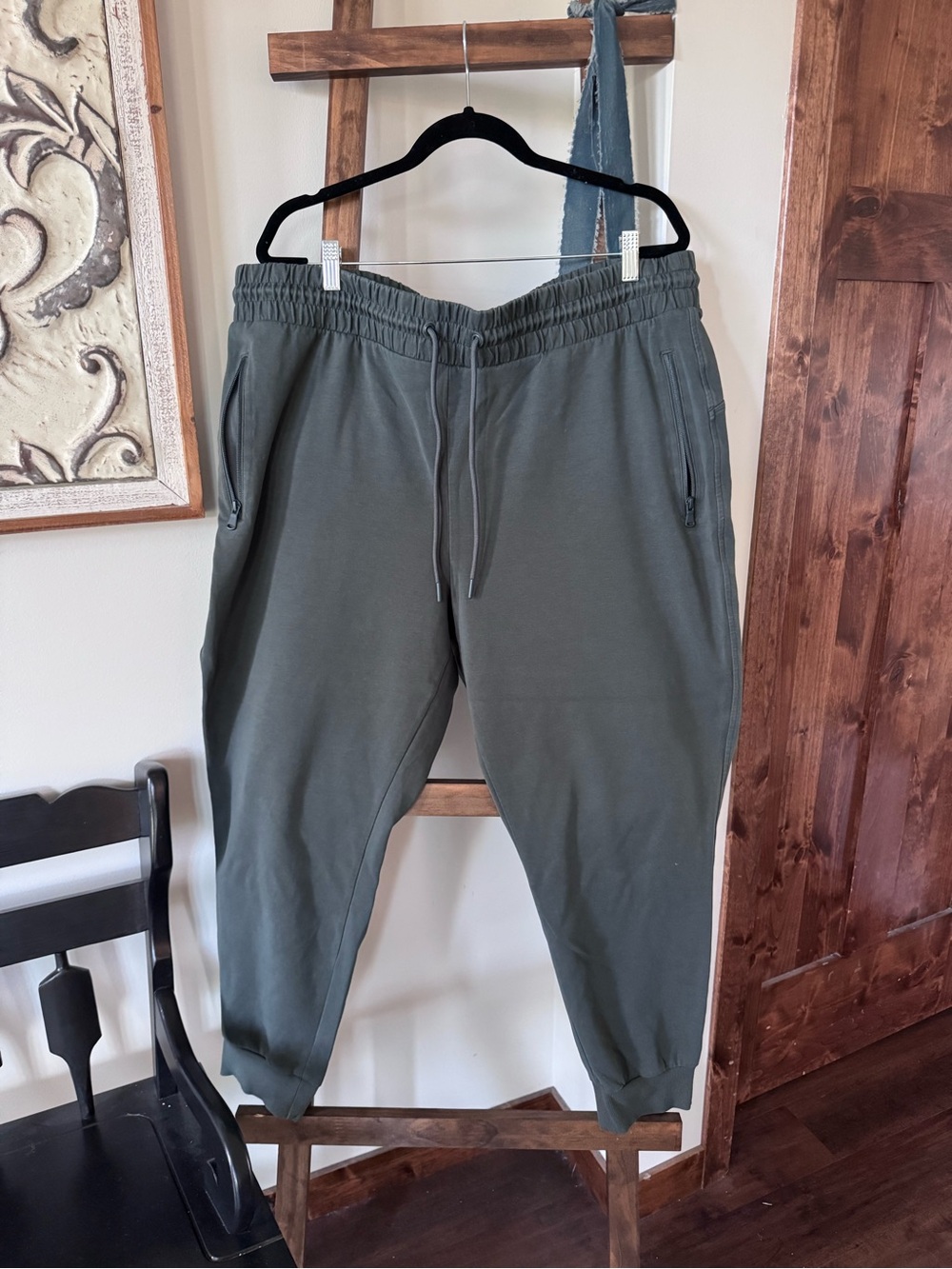 Old Navy Dynamic Fleece Joggers XXL Green High Rise Tapered Pants